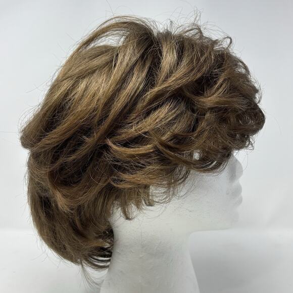 Henry Margu Synthetic Wig Short Layer 100% Modacrylic Fiber MIJ VTG Auburn Brown - Picture 3 of 12